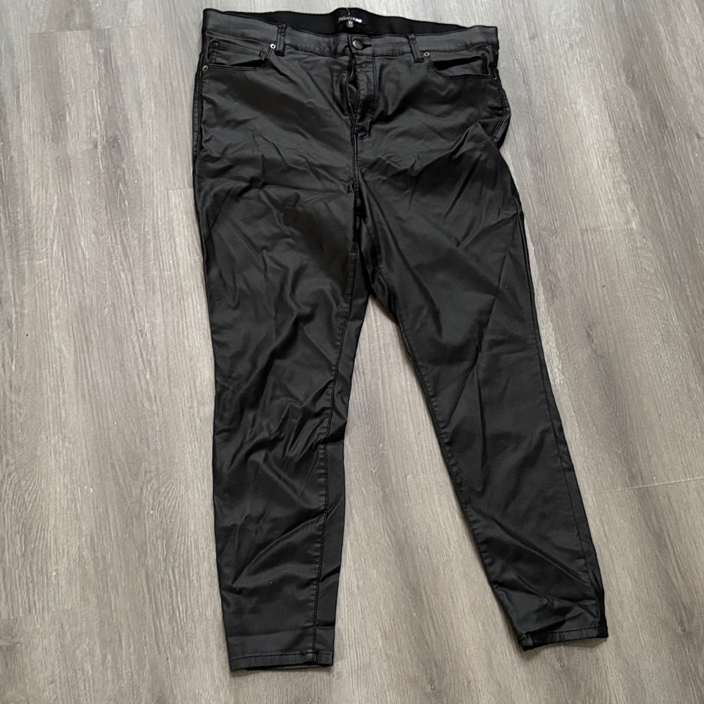 Fashion Nova Black Skinny Pants liquid leather pants